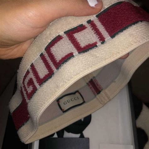 gucci cotton headband replica|gucci denim headband.